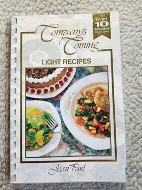 Companys Coming Light Recipes Jean Pare Cookbook Spiral Bound 1997 Low Fat